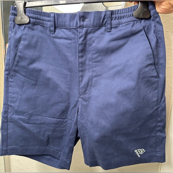 NWT Quiet Golf men’s Golf shorts Navy Blue With partial elastic waist drawstring - Picture 1 of 13